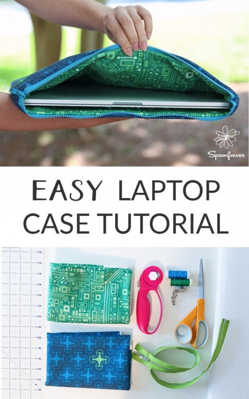 How to sew the Easy Laptop Case — All Sewing Ideas